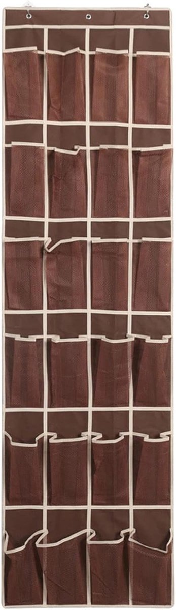 Deur Schoenenrek - Hangende Organizer - Ruimte Besparen - 24 Vakken - 168x48cm