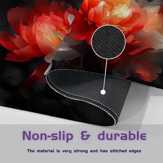 Gaming Muismat - Bureau Onderlegger - PC Gaming - Verbetert Nauwkeurigheid - 90x50cm - Planten Design — afbeelding 3