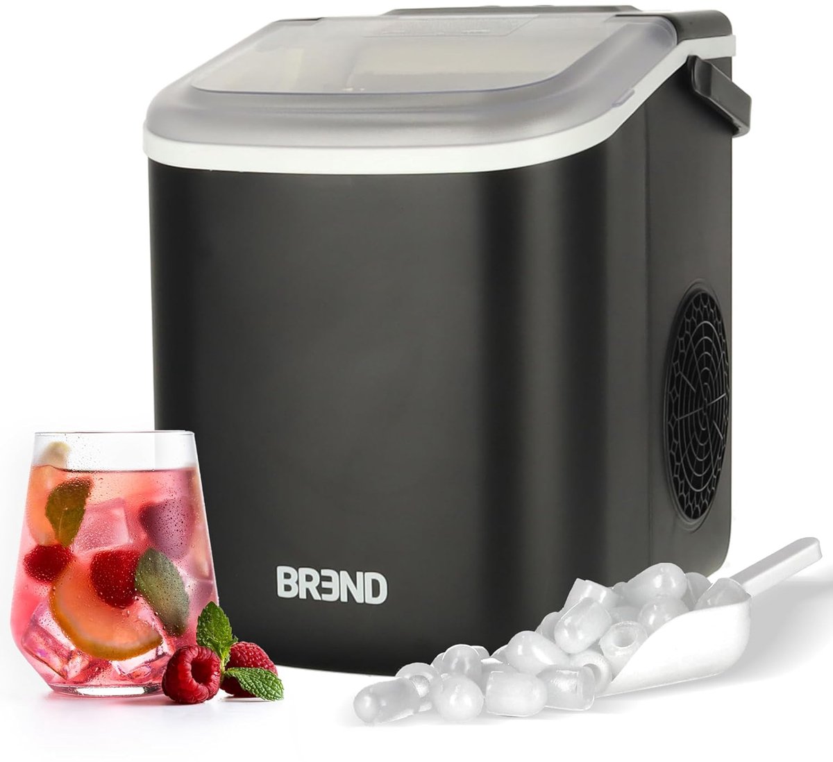 IJsblokjesmachine met Schep Draagbare IJsmaker Snel Koude Drankjes Twee Formaten IJsklontjes