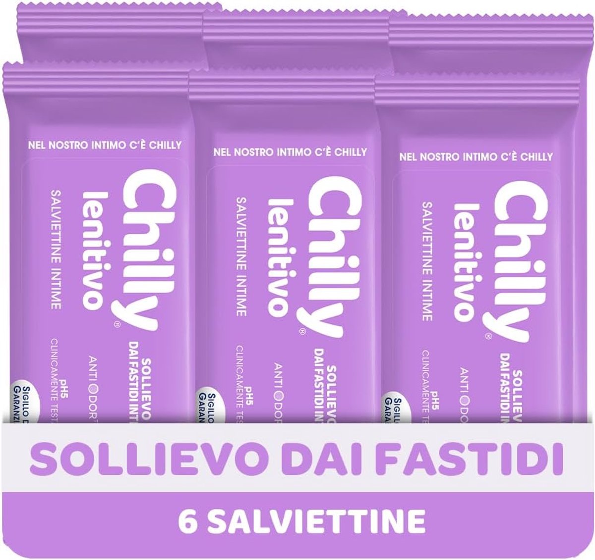 Kalmerende Reinigingsdoeken - Hygiëne Doekjes - Intieme Hygiëne - Zachte Formule - 6 Stuks
