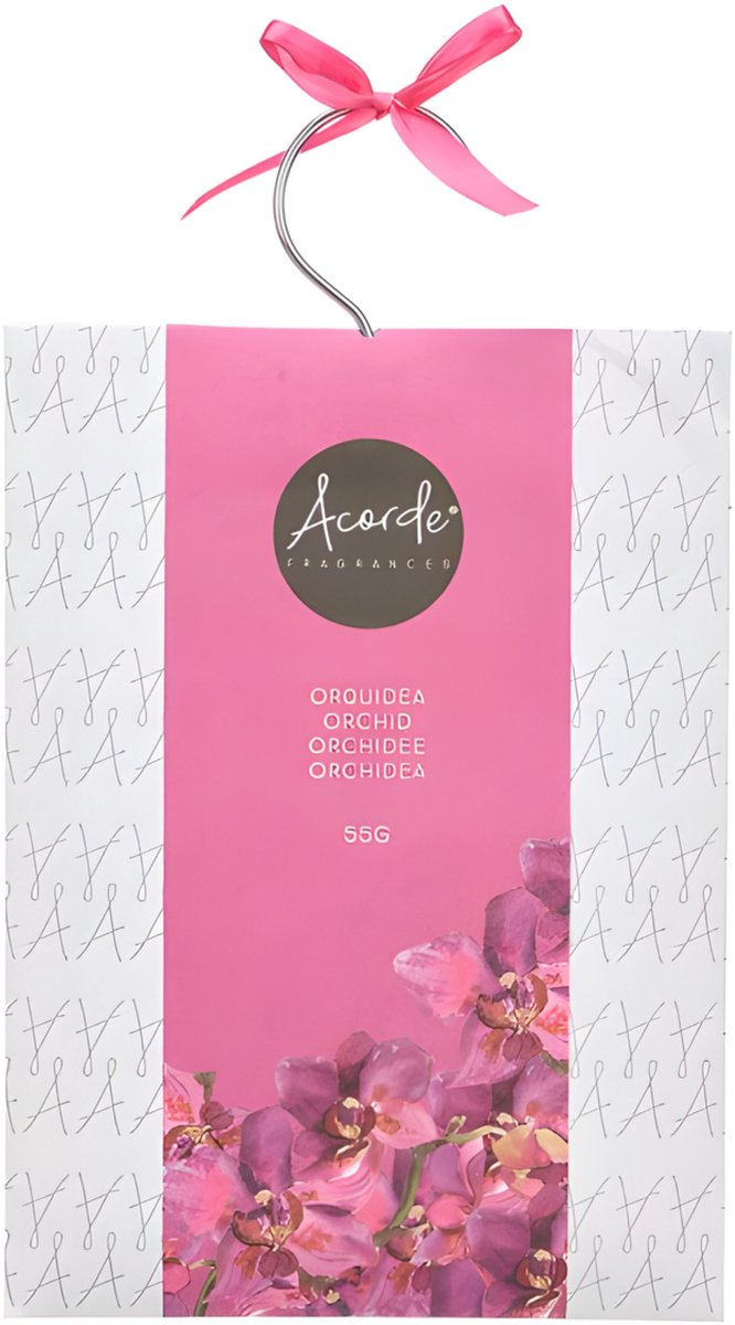 Acorde Geurzakjes Orchidee - met ophanghaak - 55 gr - geurkaartjes / luchtverfrisser