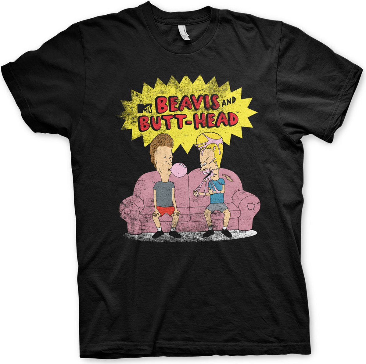 Beavis and Butt-Head Vintage Couch T-Shirt 2XL