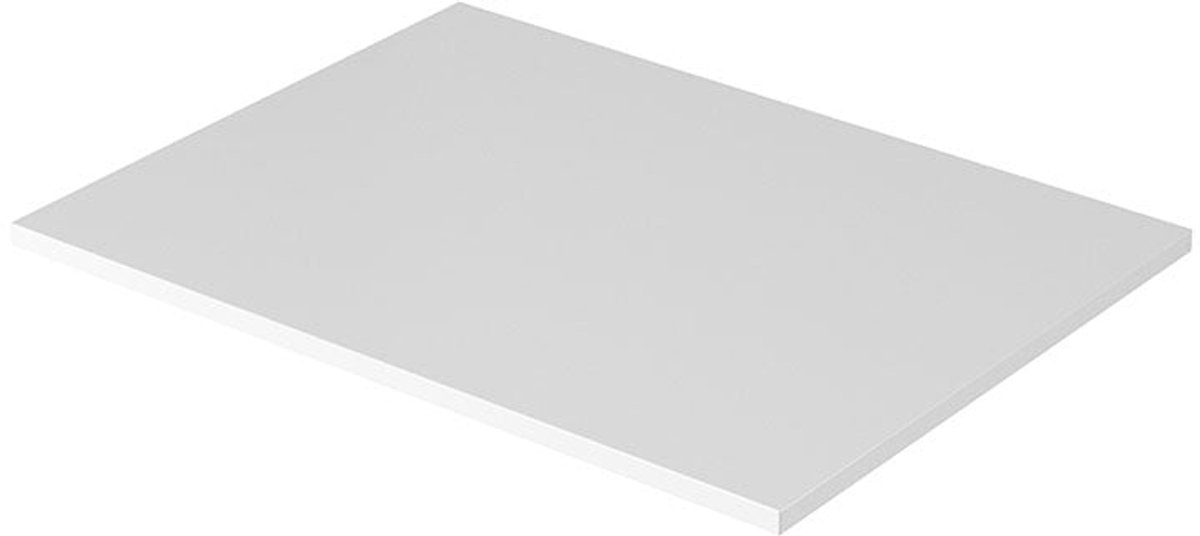 Nicole badkamerwerkblad 60 cm - modern mat wit MDF met ABS-rand | Kleur: Mat wit