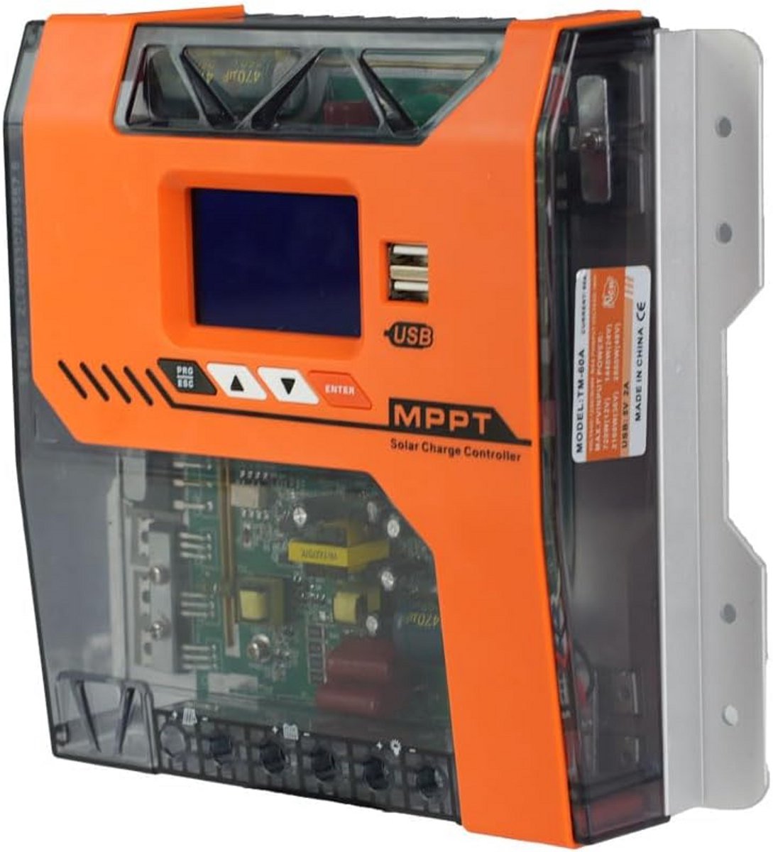 MPPT Zonne oplader 40A 12V 24V 36V 48V