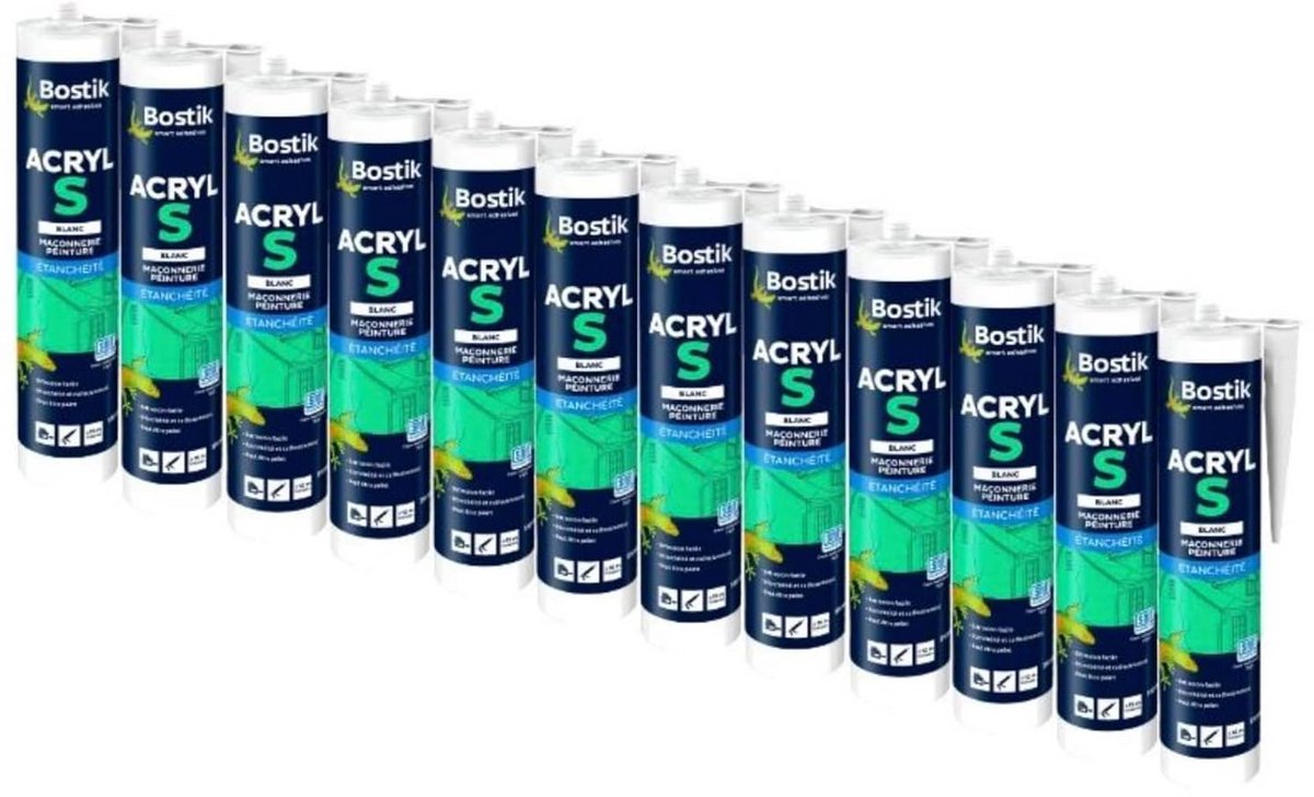 Professionele acrylkit 12 stuks - Hoge kwaliteit afdichtmiddel - 310 ml