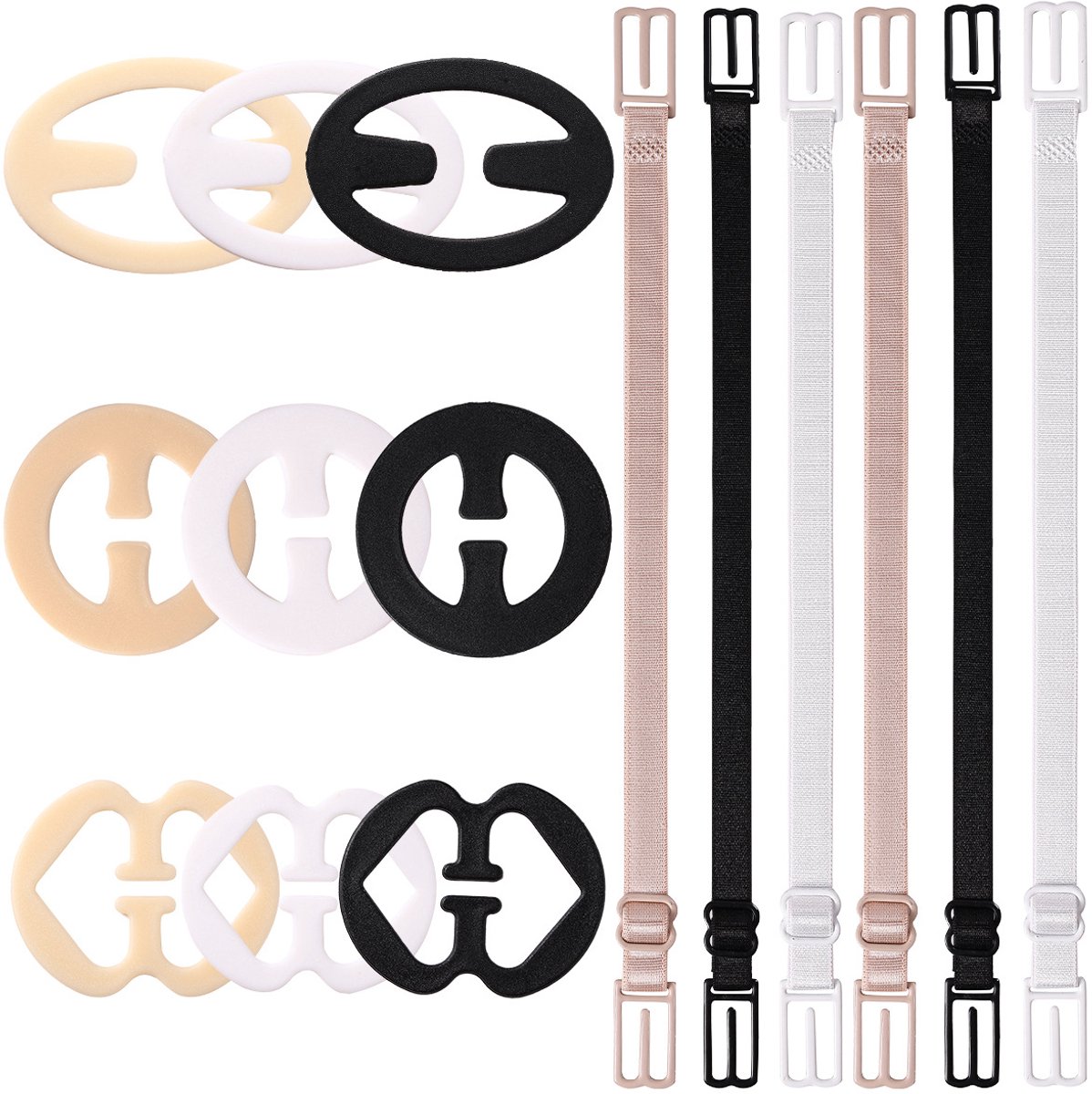 Verlengstuk voor beha, verlengstuk, beha-verlenger, elastische verlenghaakband, nylon beha-bandverlengers voor vrouwen, meerdere maten beschikbaar,Stijl 7