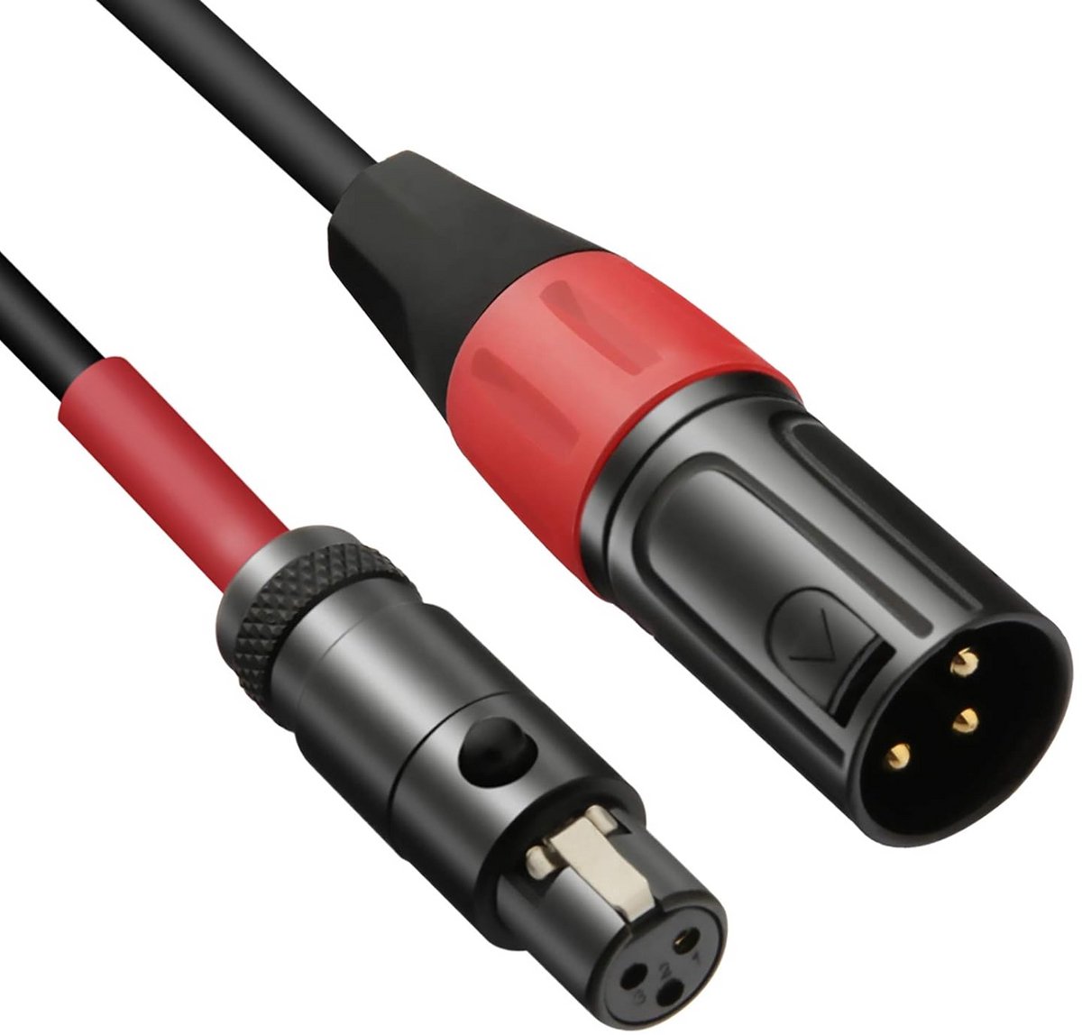 Mini XLR naar XLR Kabel 1m - Professionele Audio Kabel voor Microfoons