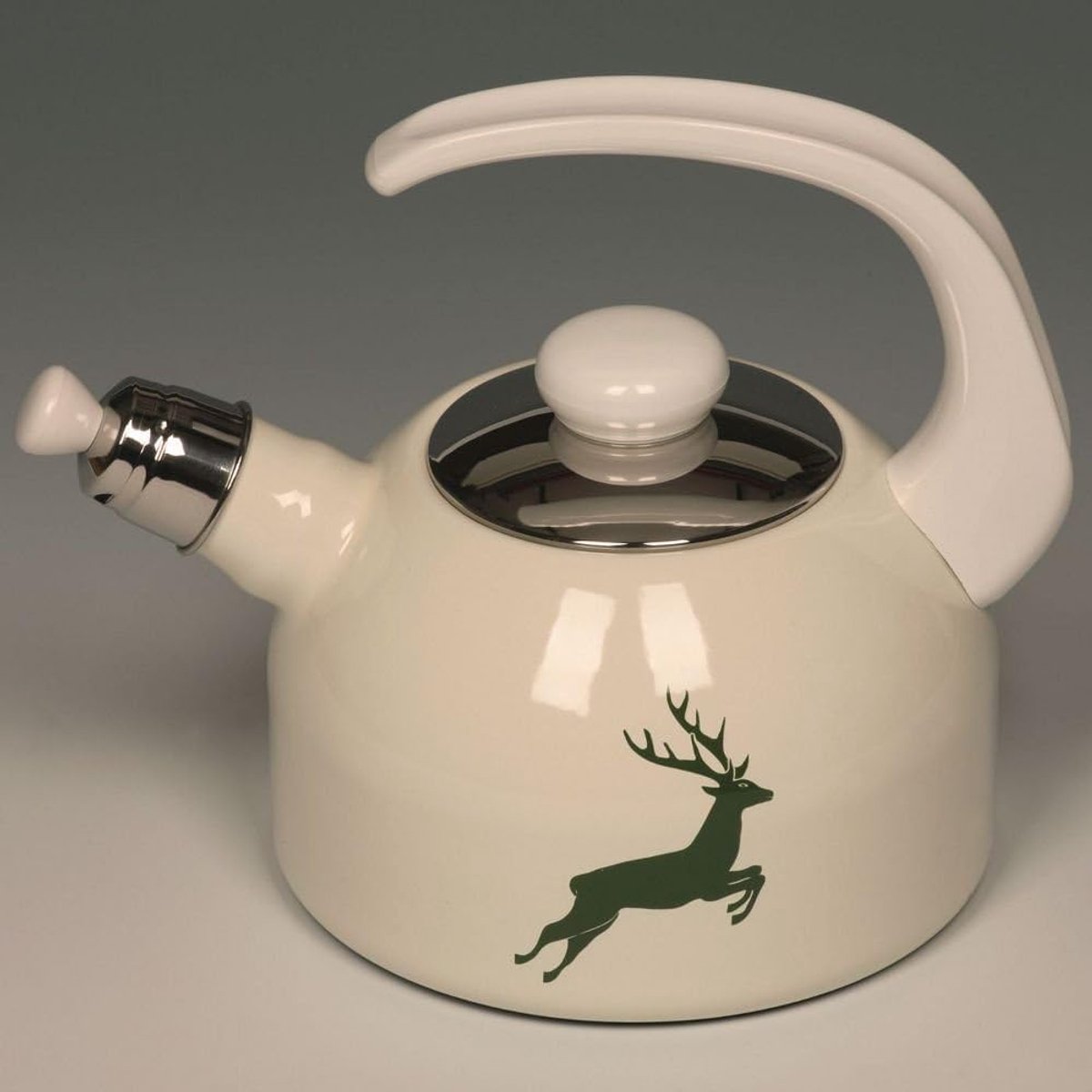 Fluitketel Plus 2L - Groen Hert, 18 cm, Inductie Geschikt