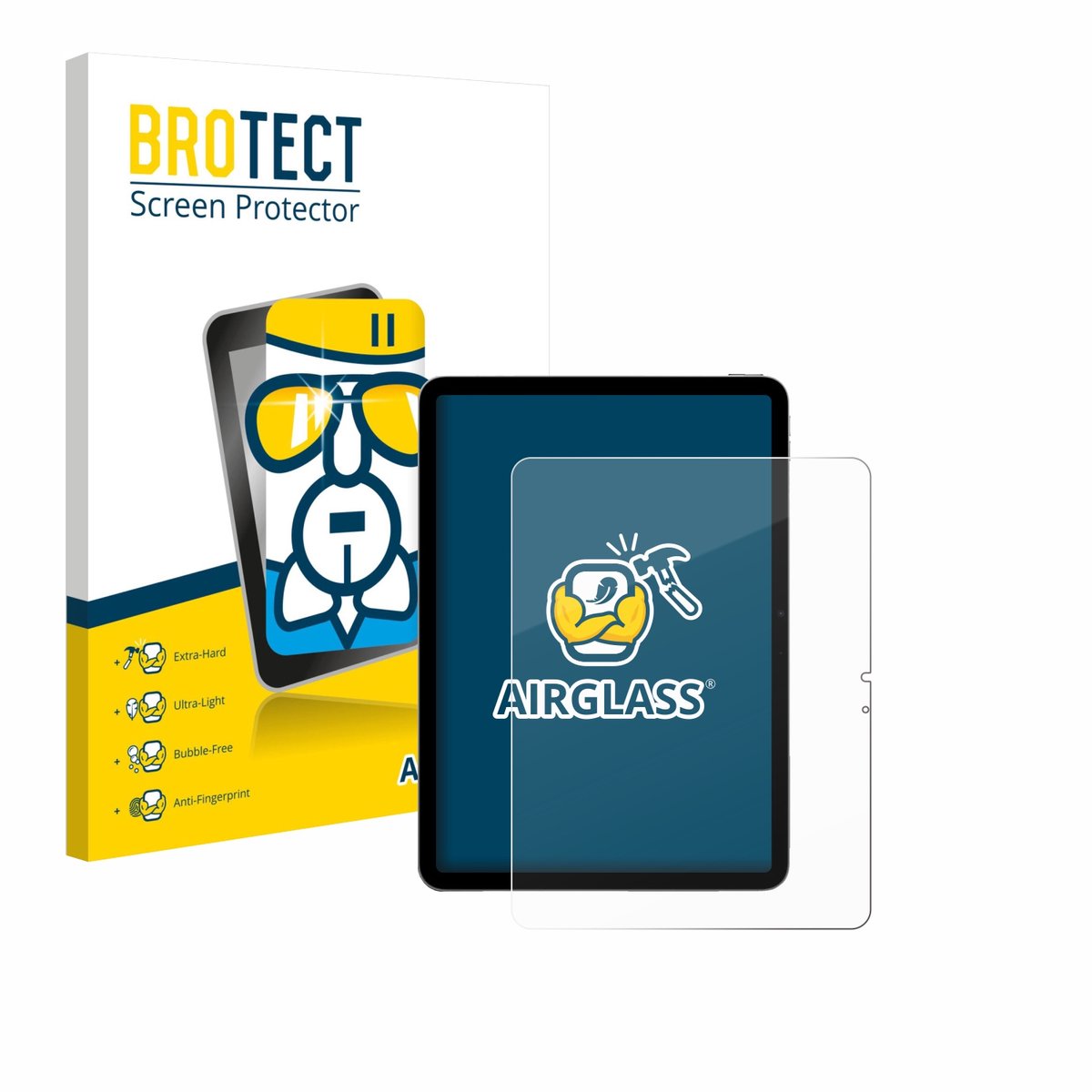 Screenprotector voor Apple iPad Air 13" M4 2026 (Portret-Modus) Beschermglas transparant