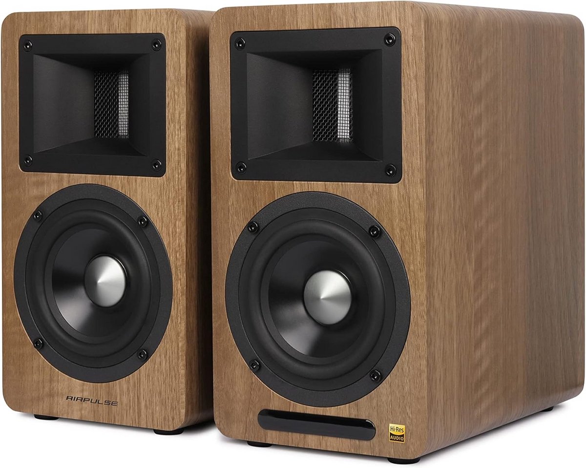 Compacte 2.0 luidsprekersysteem met Bluetooth V5.0 en scherp geluid voor desktop gebruik