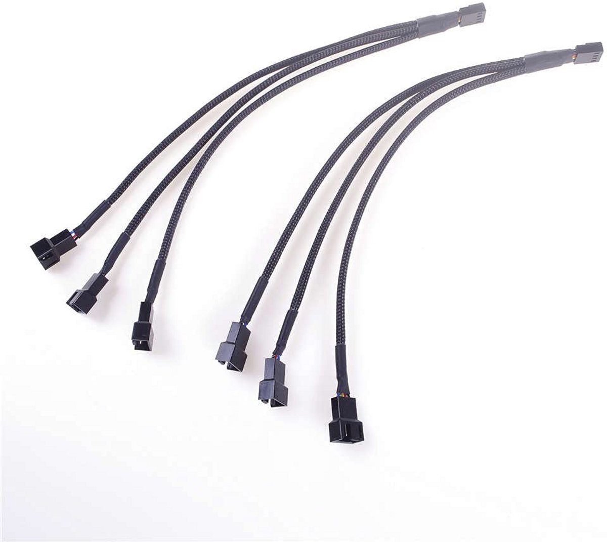 27 cm PWM ventilatorkabel adapter 1 tot 3 converter voor PC