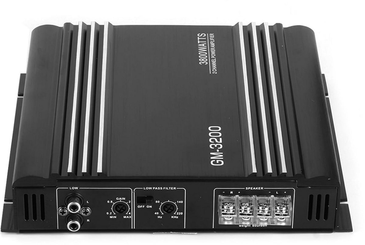 3800W 2 Kanaals Auto Audio Eindversterker 12V - Hifi Stereo Versterker voor Auto
