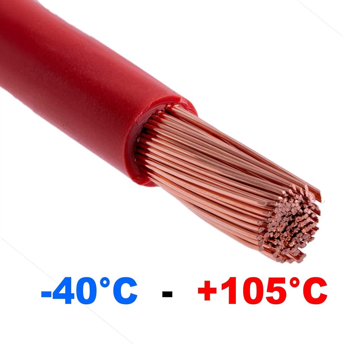 Automobiel Kabel 4mm² - 5m Zwart FLRY B Asymmetrisch voor Voertuigen