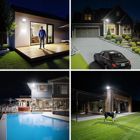 toobettp 100 W led-spot voor buiten, IP66 waterdicht, superhelder, 10.000 lumen, schijnwerper, 3500 K, warmwit, voor tuinen, binnenplaatsen, garage toobettp 100 W led-spot voor buiten, IP66 waterdicht, superhelder, 10.000 lumen, schijnwerper, 3500 K, warmwit, voor tuinen, binnenplaatsen, garage