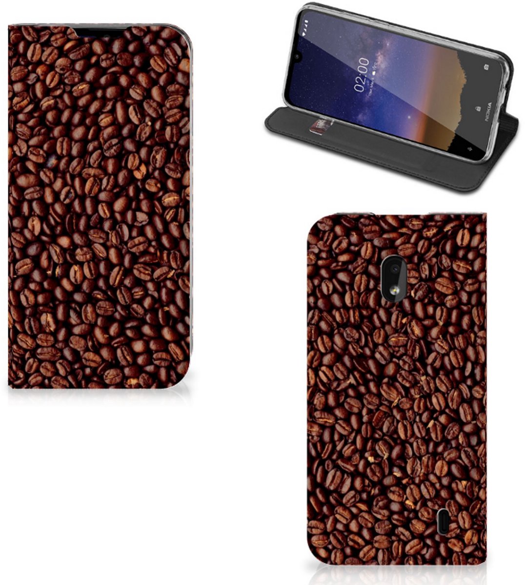 Nokia 2.2 Flip Style Cover Koffiebonen