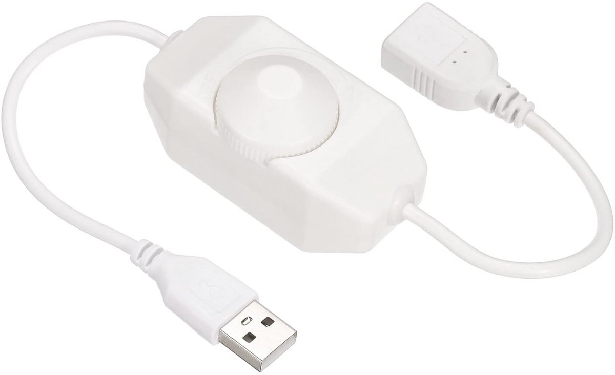 Ledstrip dimmer schakelaar 5 V DC met draaischakelaar voor optimale helderheid