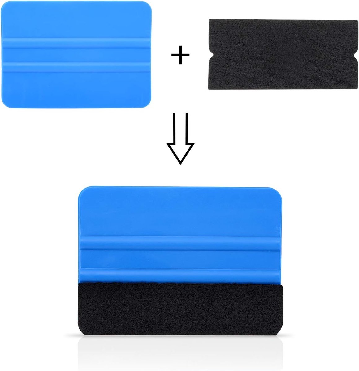 Vervangend Vilt Rand voor Rakel 10 x 4,8 cm - Krasvrij Accessoire voor Car Wrapping