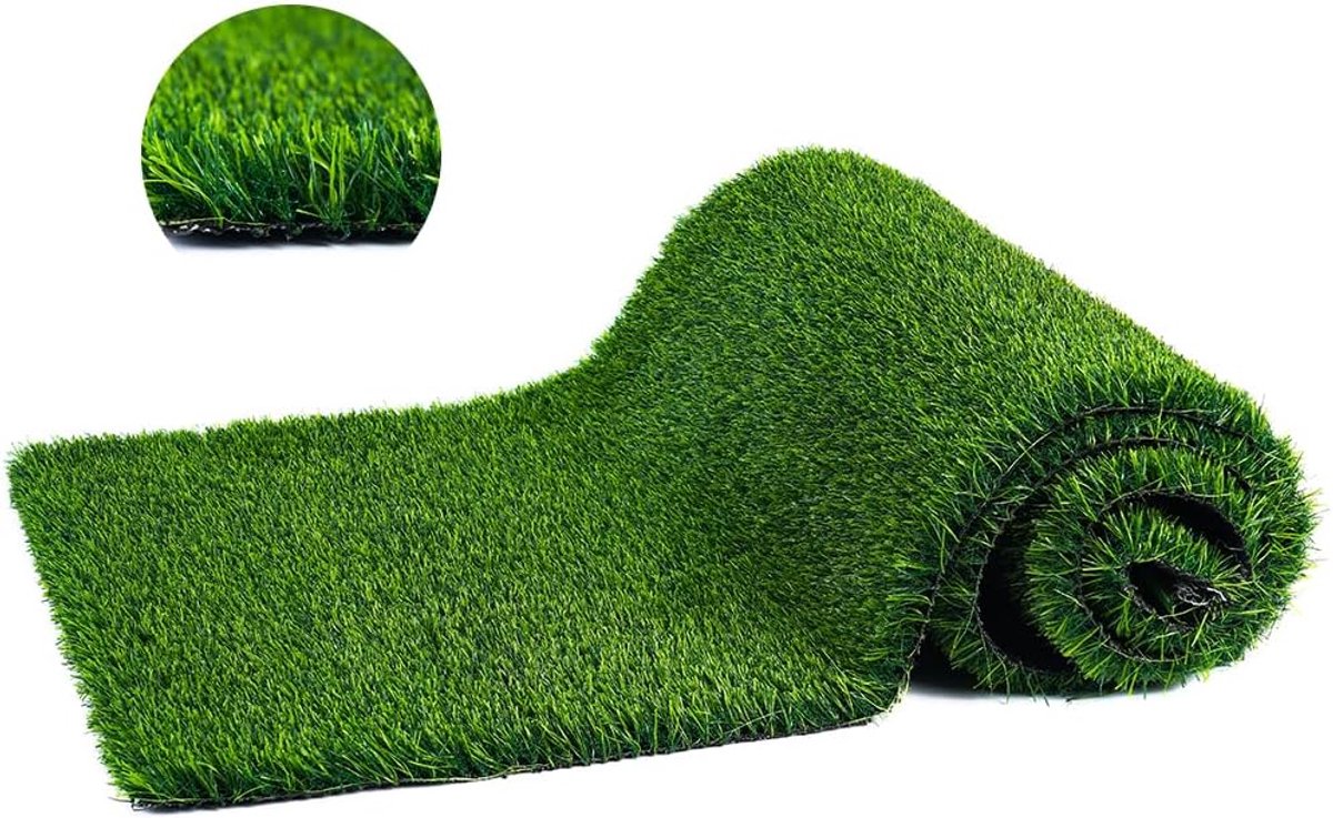 Natuurlijke kunstgrasmat - Hoogwaardig en duurzaam - Geschikt voor tuin, gazon, balkon en hondengebied