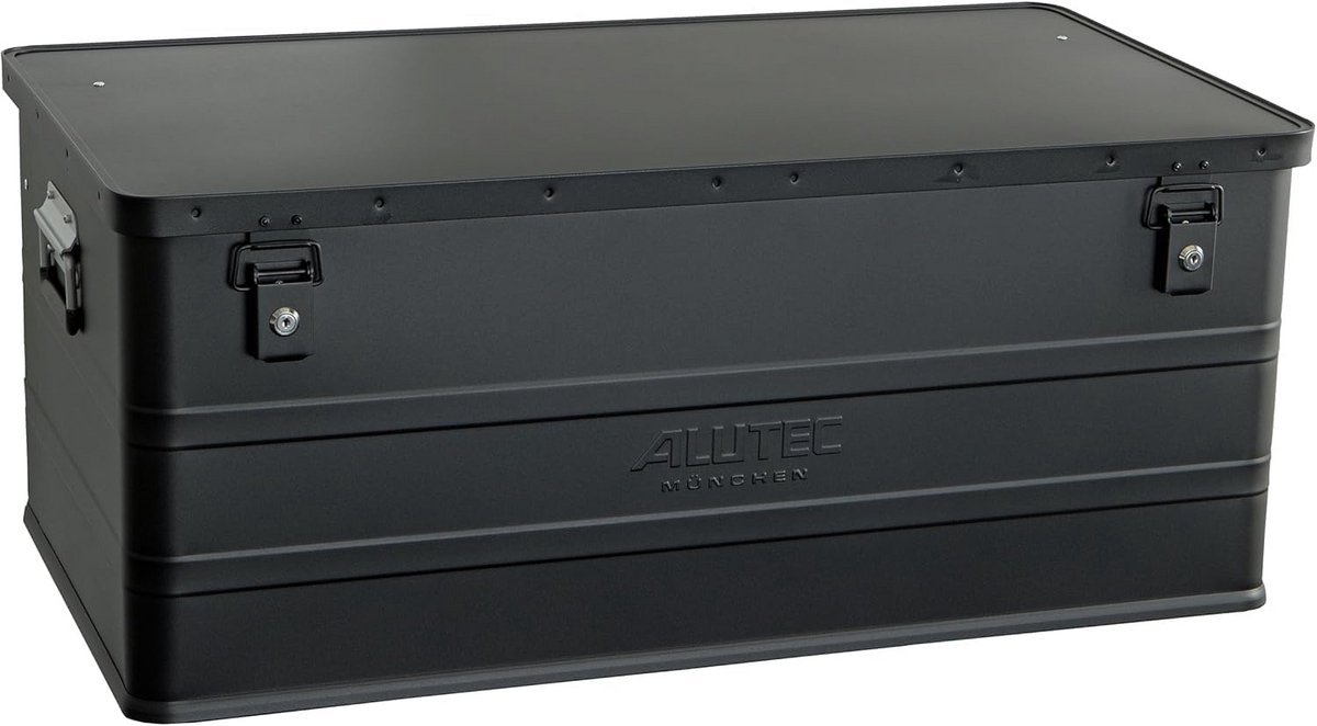 Aluminium box 142 liter met schokbestendige constructie en veiligheidssloten