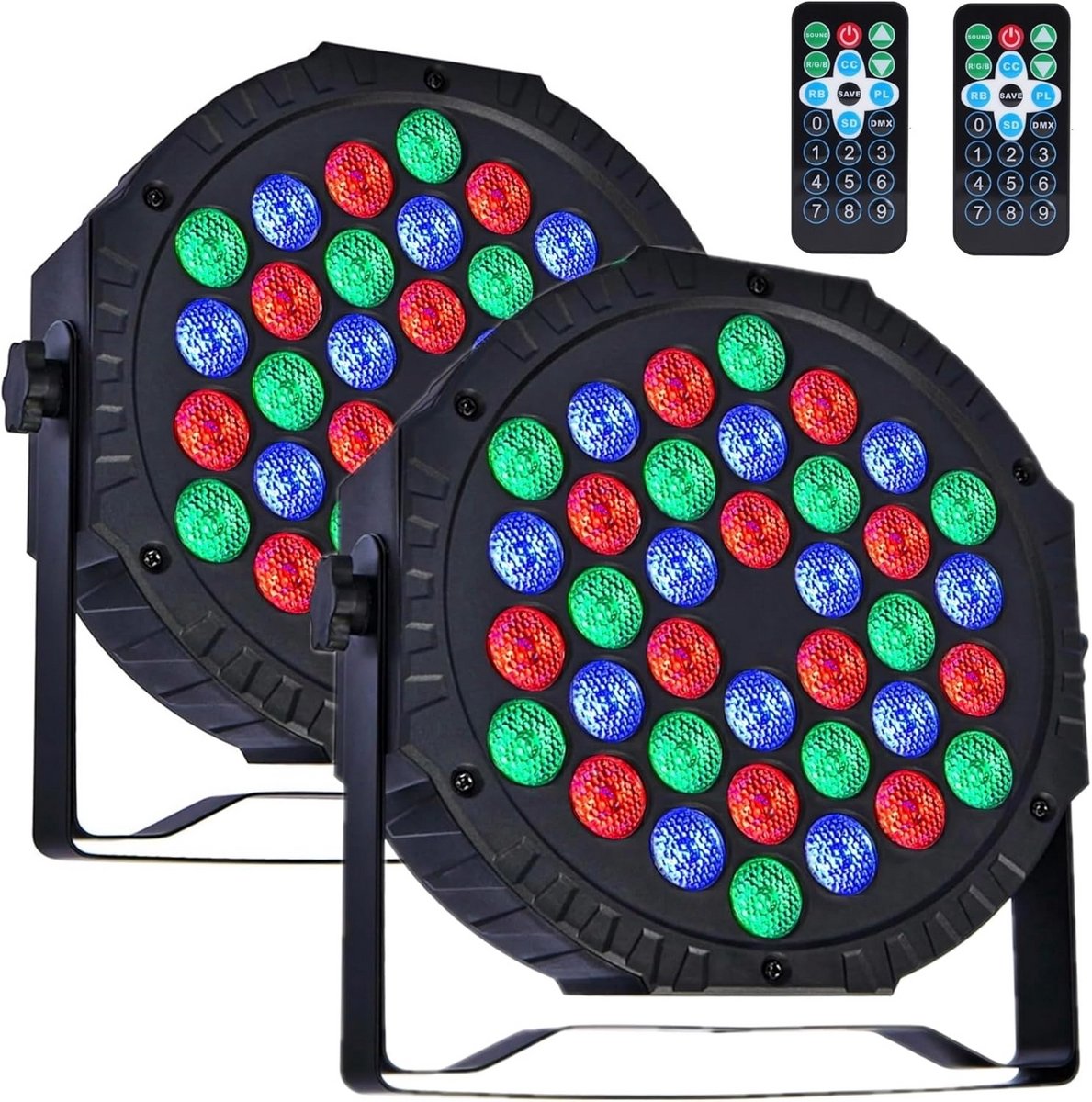 RGB Par Licht 36 LEDs - Partyverlichting voor DJ, Bar en Evenementen