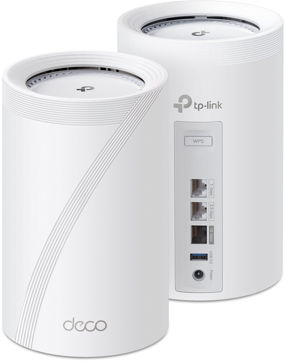 TP-Link Deco BE68 - Mesh Wifi - Wifi Versterker - Wifi7 - 14000 Mbps - 2 pack