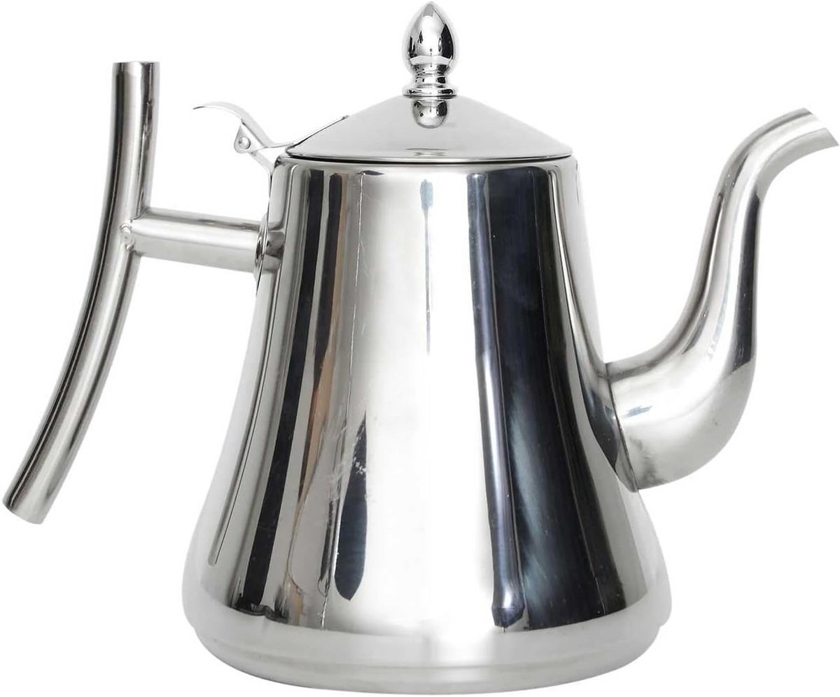 Elegante en functionele roestvrijstalen theepot met luchtdichte deksel 1.2L