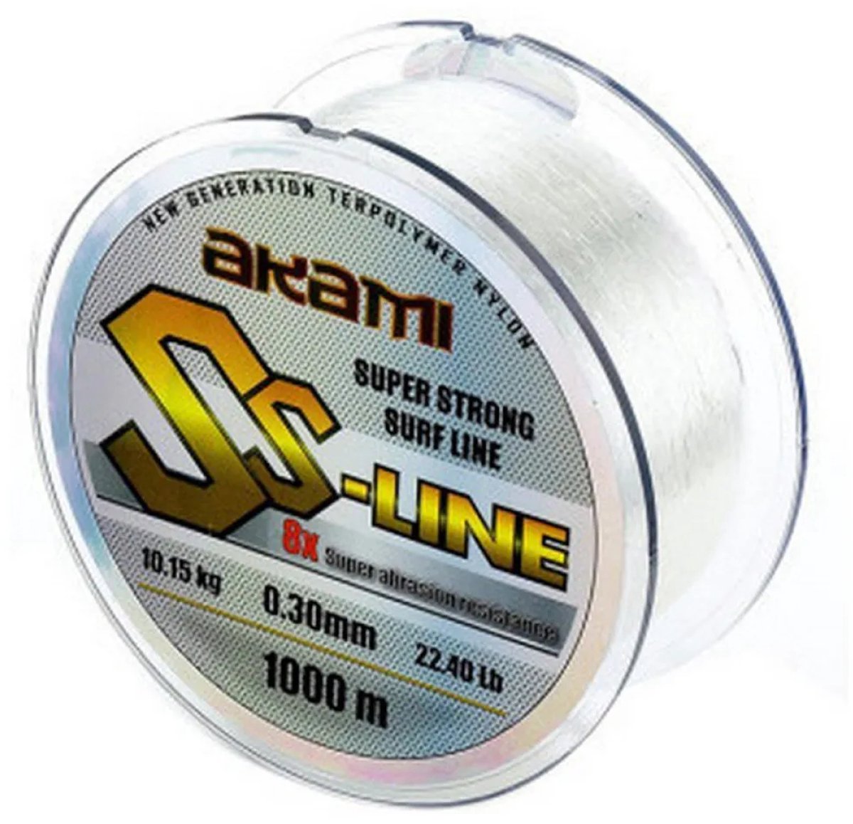 Akami Ss-line Monofilament 1000 M Transparant 0.300 mm