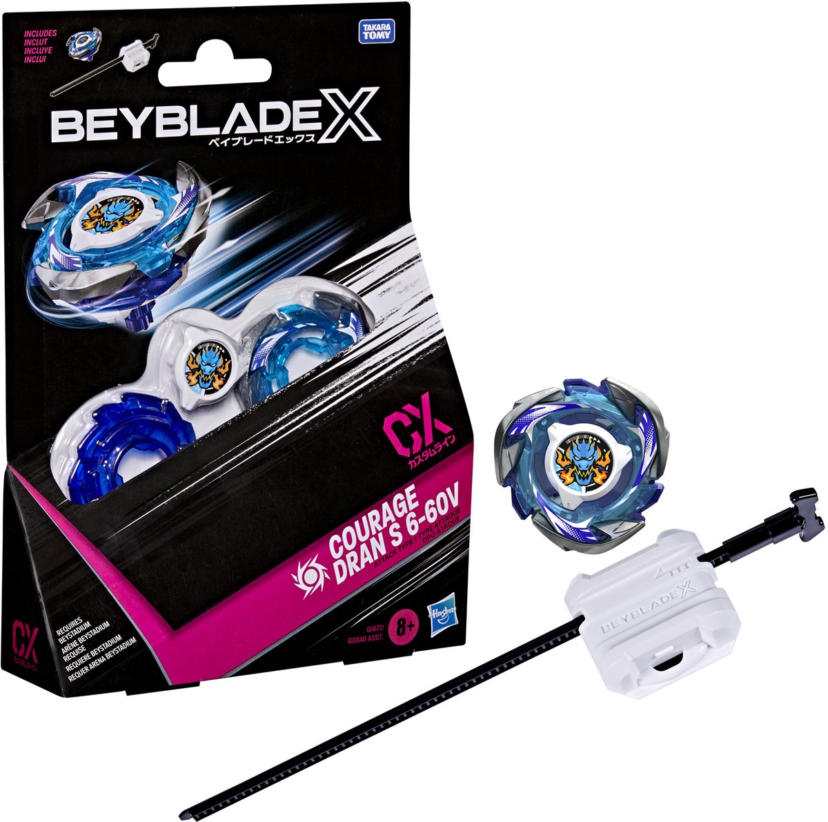 Beyblade X Courage Dran S 6-60V CX Starterpack - Tol en Launcher