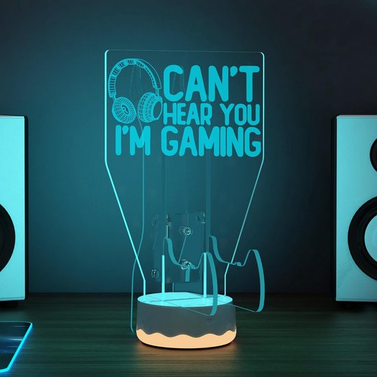 Oplichtende headset en controllerstandaard met 16 kleuren 3D LED-verlichting — afbeelding 3