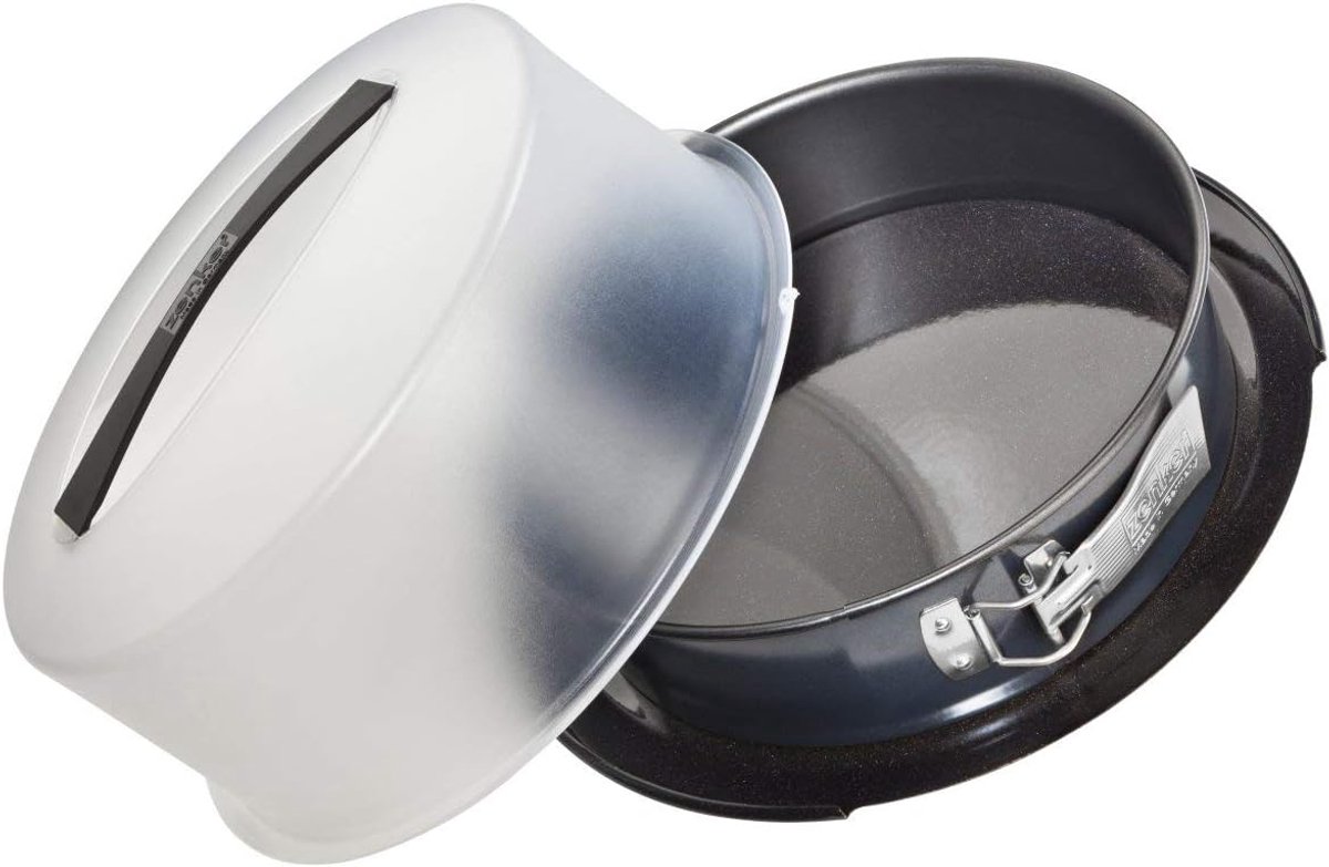 Springvorm met transportkap Ø 28 cm - Deluxe ronde taartvorm voor sappige taarten