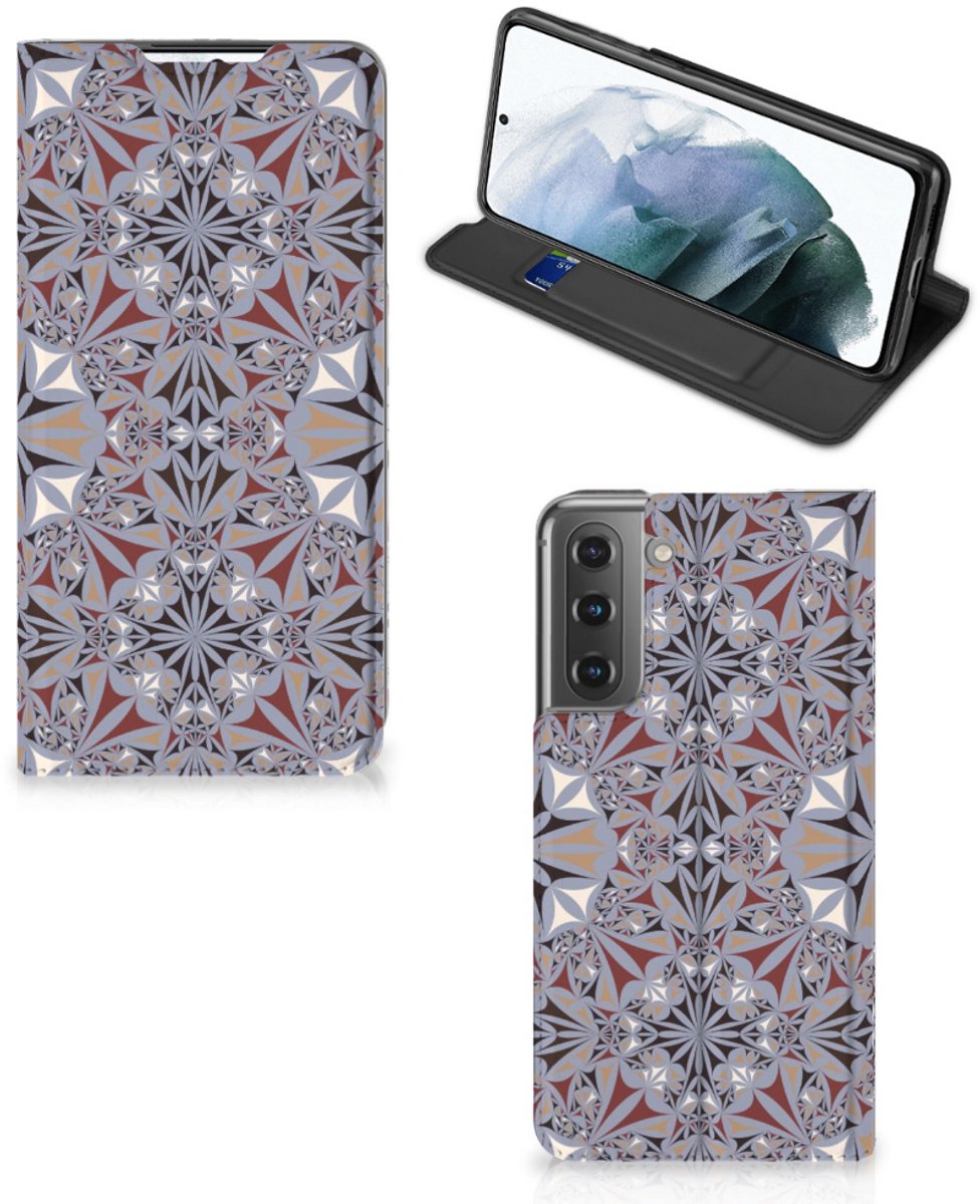 Samsung Galaxy S21 FE Standcase Flower Tiles