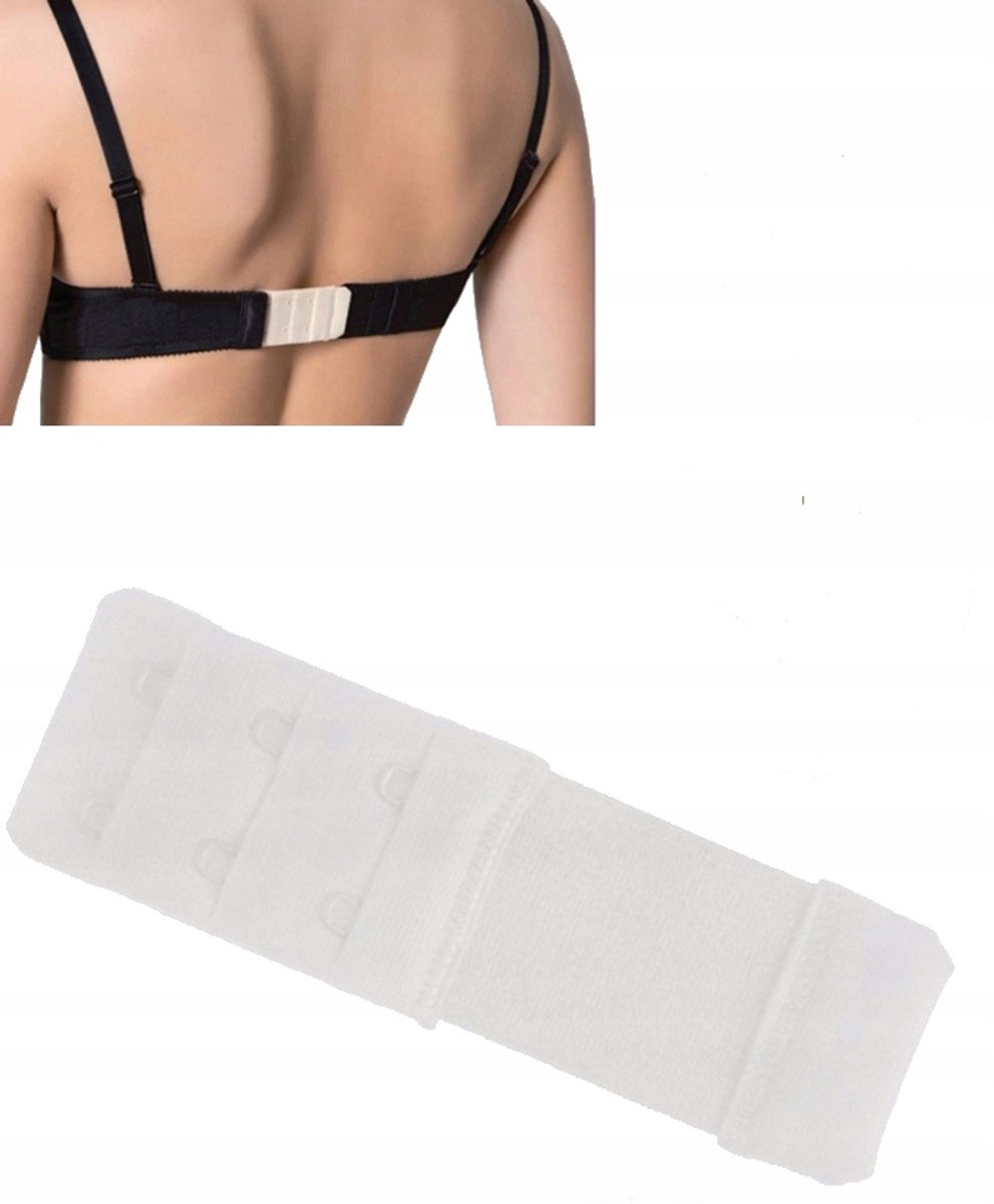 Julimex BA-03 Bh Verlenger Wit – Beha Verlengstuk 2 Haakjes – Beha Sluiting Verlenging