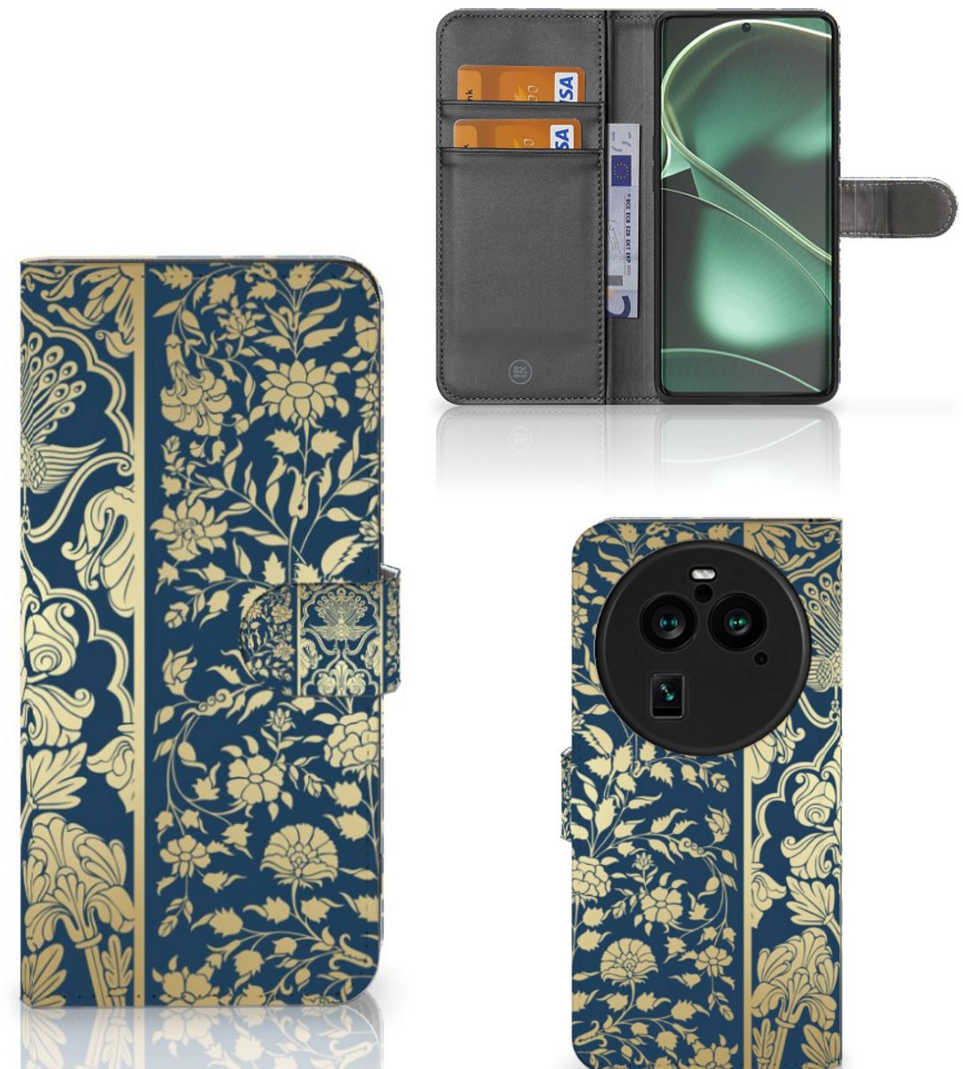 OPPO Find X6 Pro Hoesje Beige Flowers