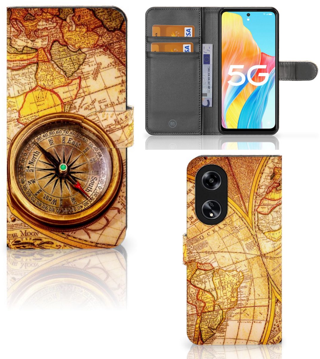 OPPO Reno8 T 5G Flip Cover Kompas