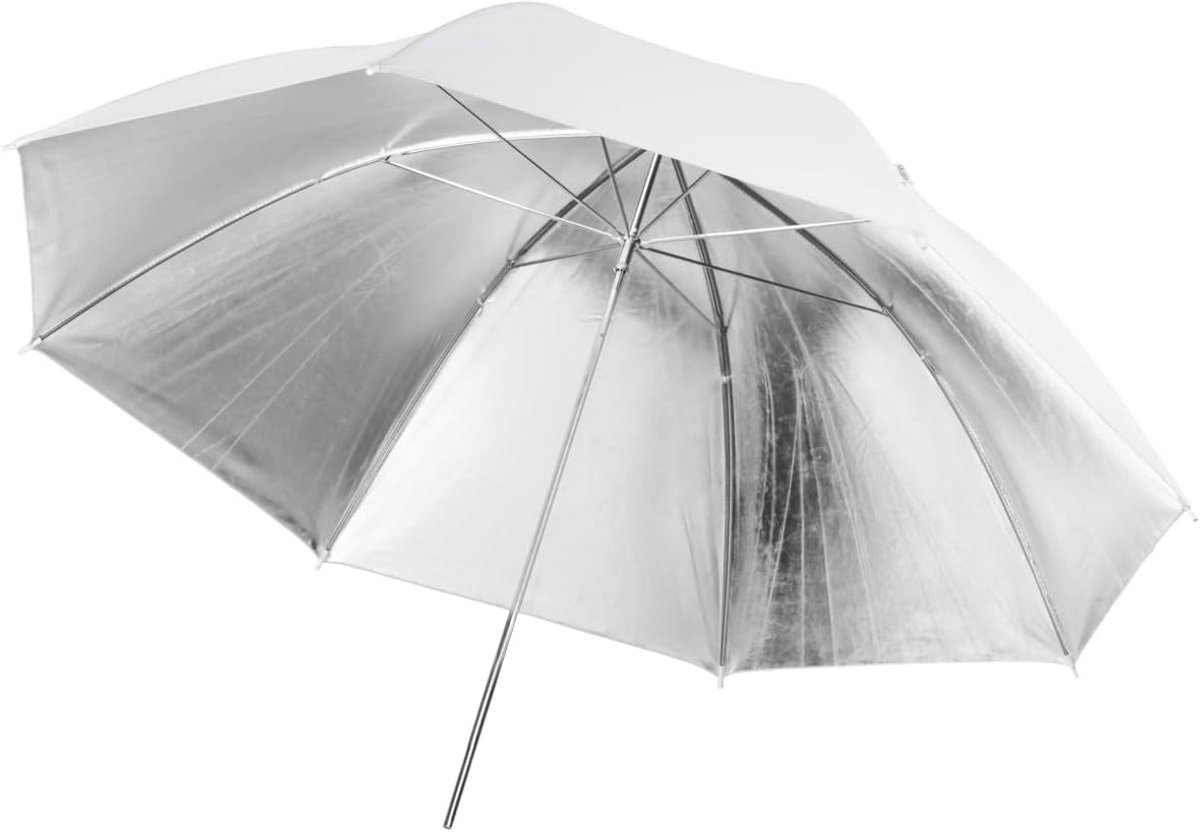 Reflecterende Paraplu 109 cm Wit/Zilver voor Fotografie