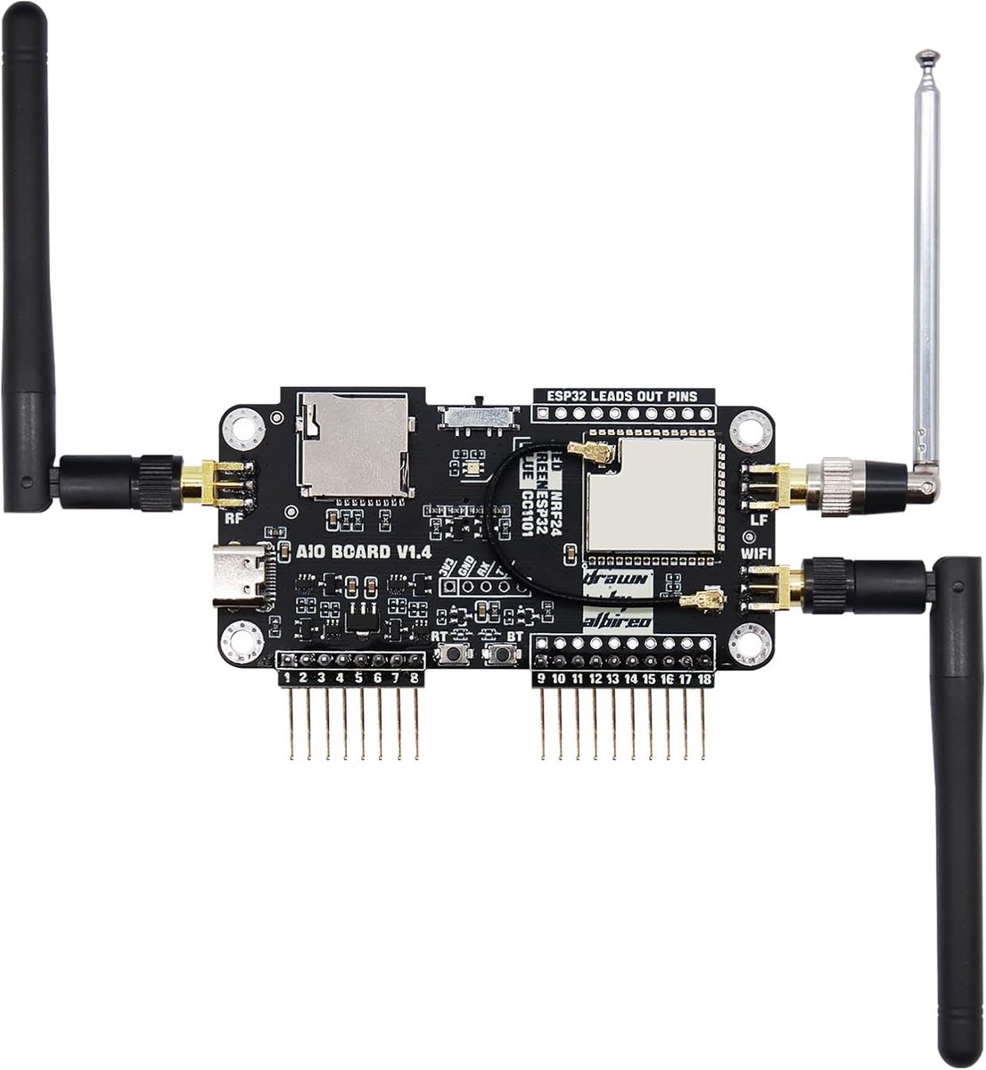 2.4G Uitbreidingsmodule voor Flipper Zero - NRF Sniffer en Mousejacker Ondersteuning