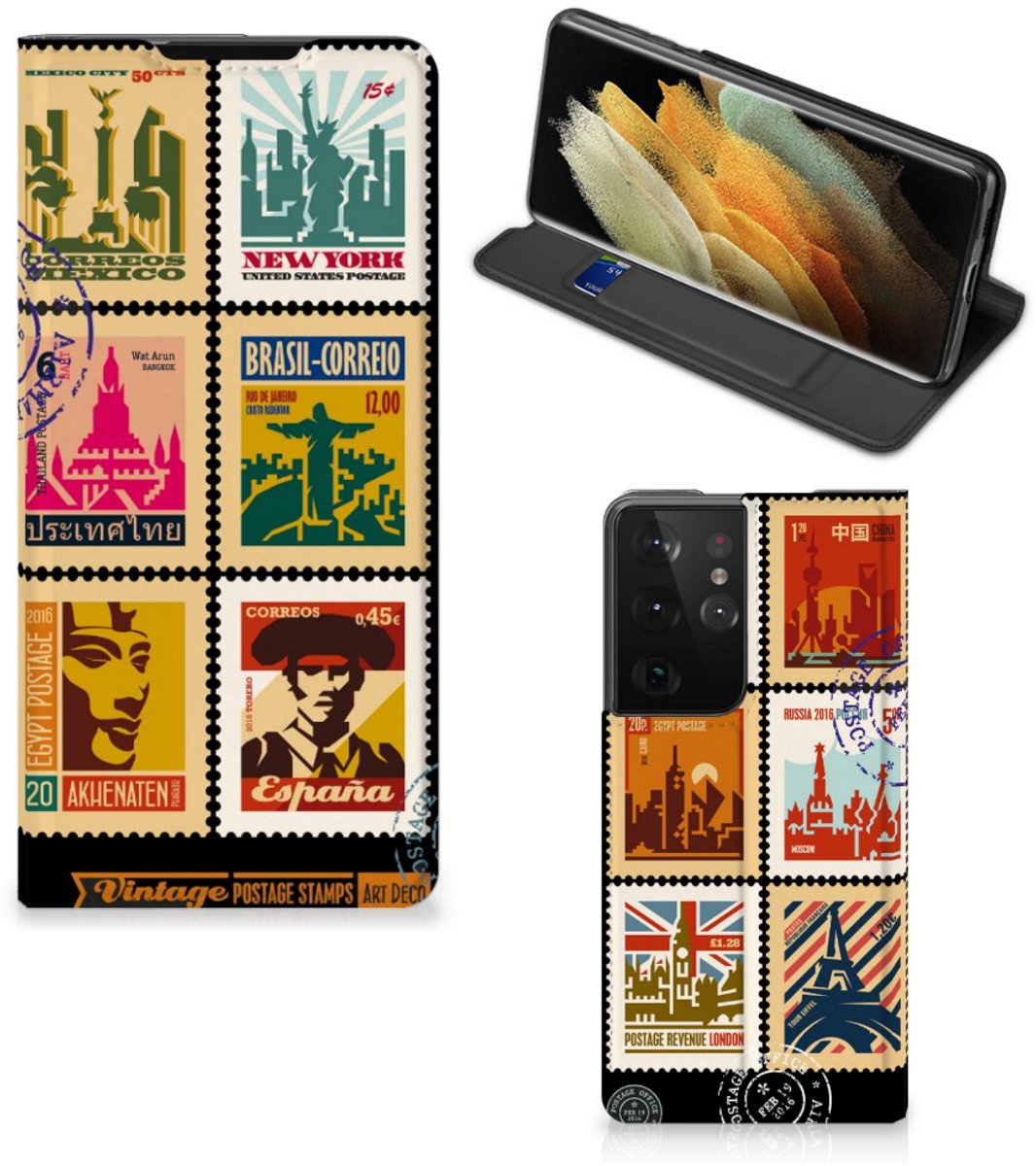 Samsung Galaxy S21 Ultra Book Cover Postzegels