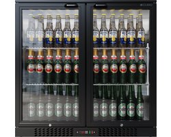 Barkoelkast 207L - 2 Scharnierende glazen deuren - Afsluitbaar met slot - CS-210H-EE