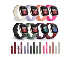 8-Delige Zachte Siliconen Bandjes Geschikt voor Fitbit Versa 3, 4 / Fitbit Sense, Sense 2