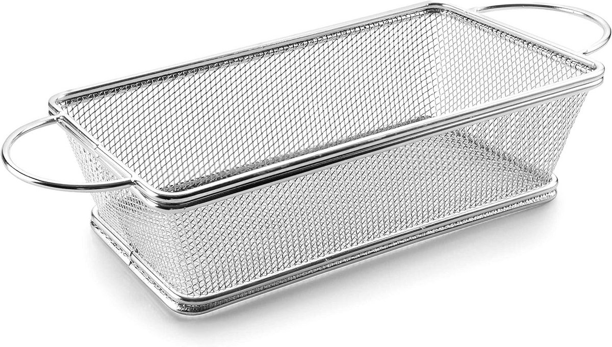 Rechthoekige Mand met Handvatten 21x11x6cm - Organiseer Jouw Ruimte