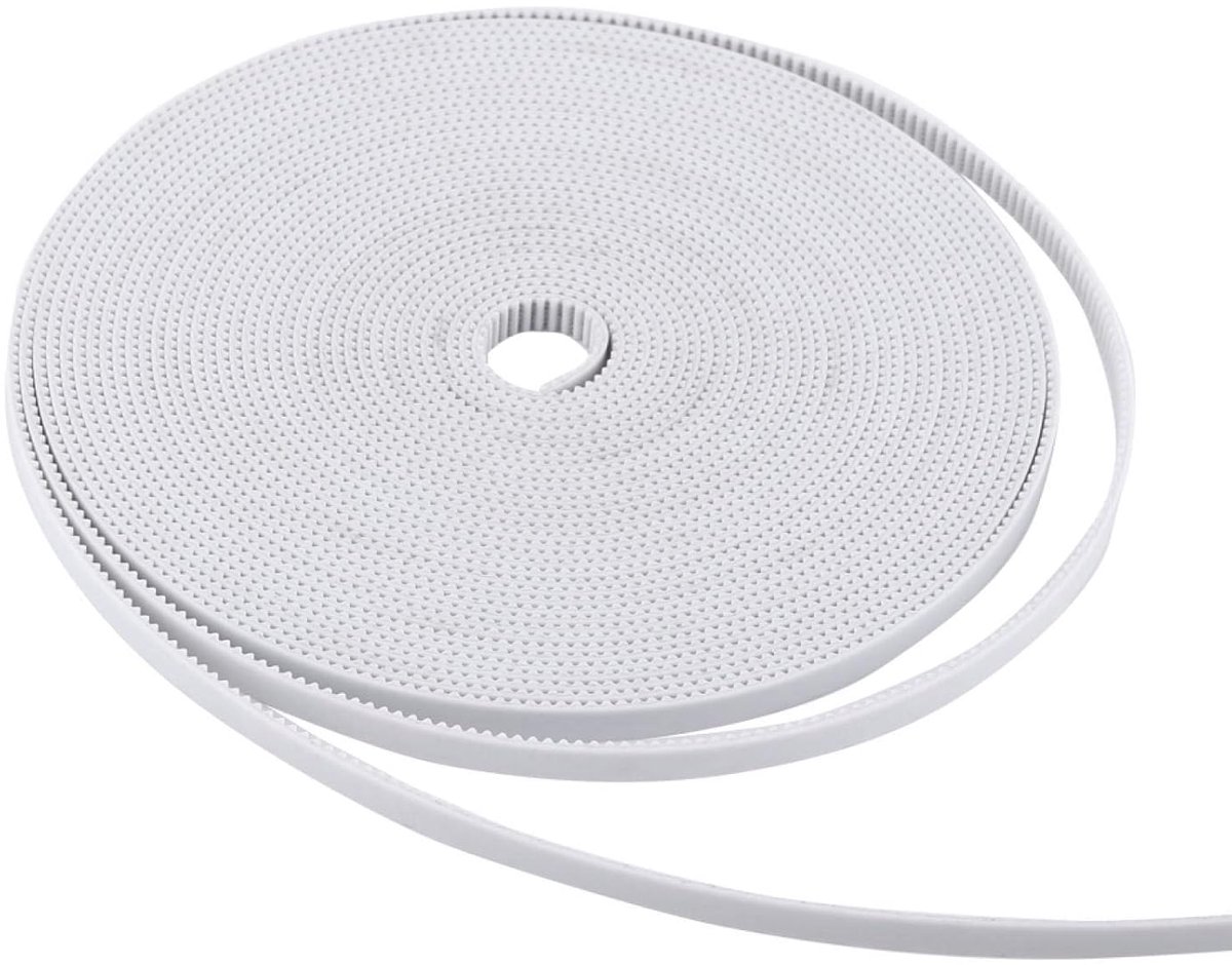 10M Wit Open Tandriem 6mm voor 3D Printers - Stalen Kern Accessoire