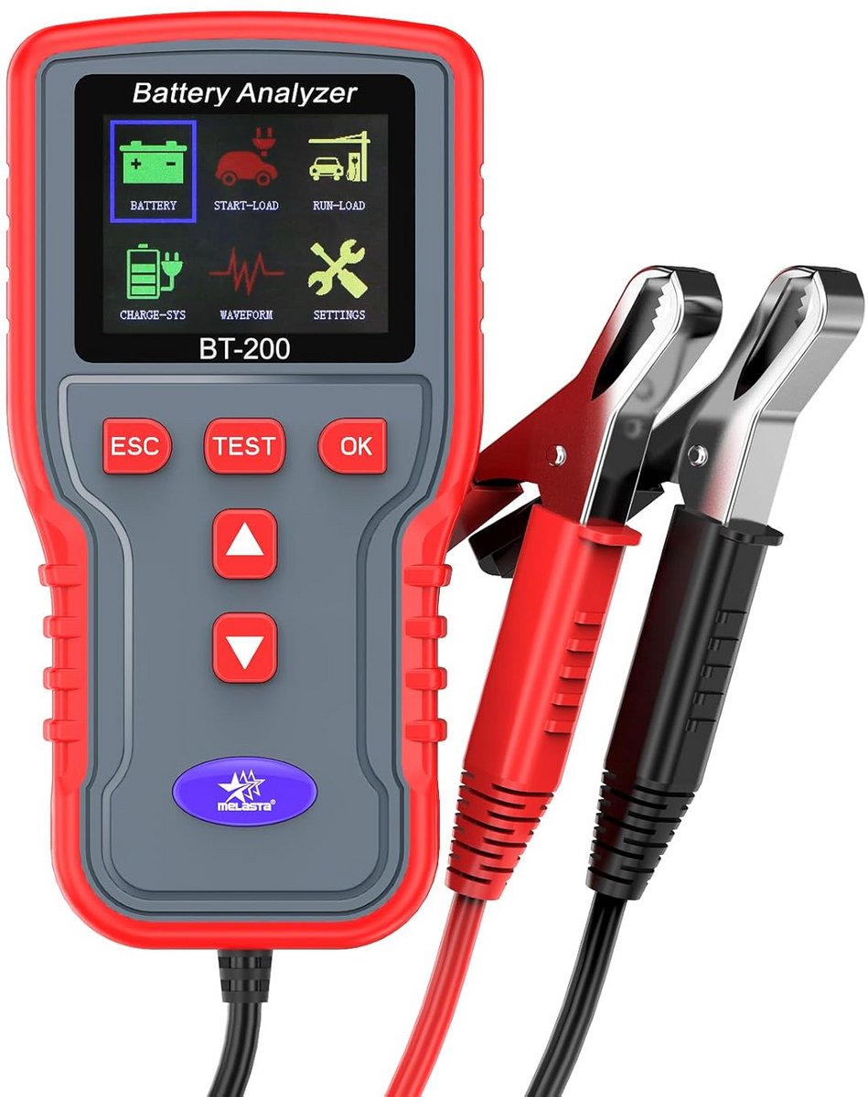 Accutester voor 12V en 24V - Digitale Batterij Tester voor Auto, Vrachtwagen en Boot