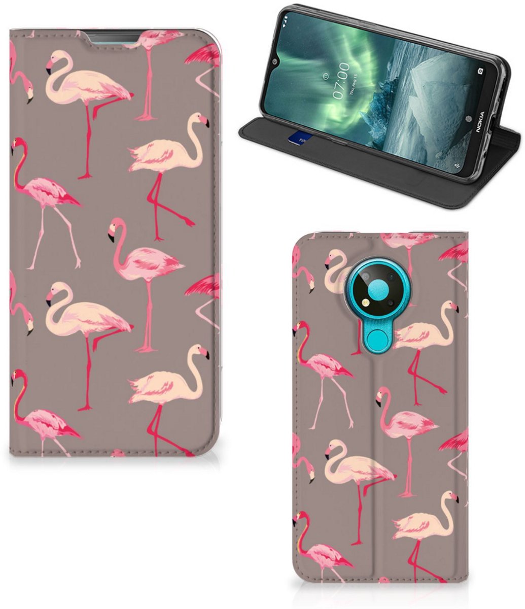 Nokia 3.4 Hoesje maken Flamingo