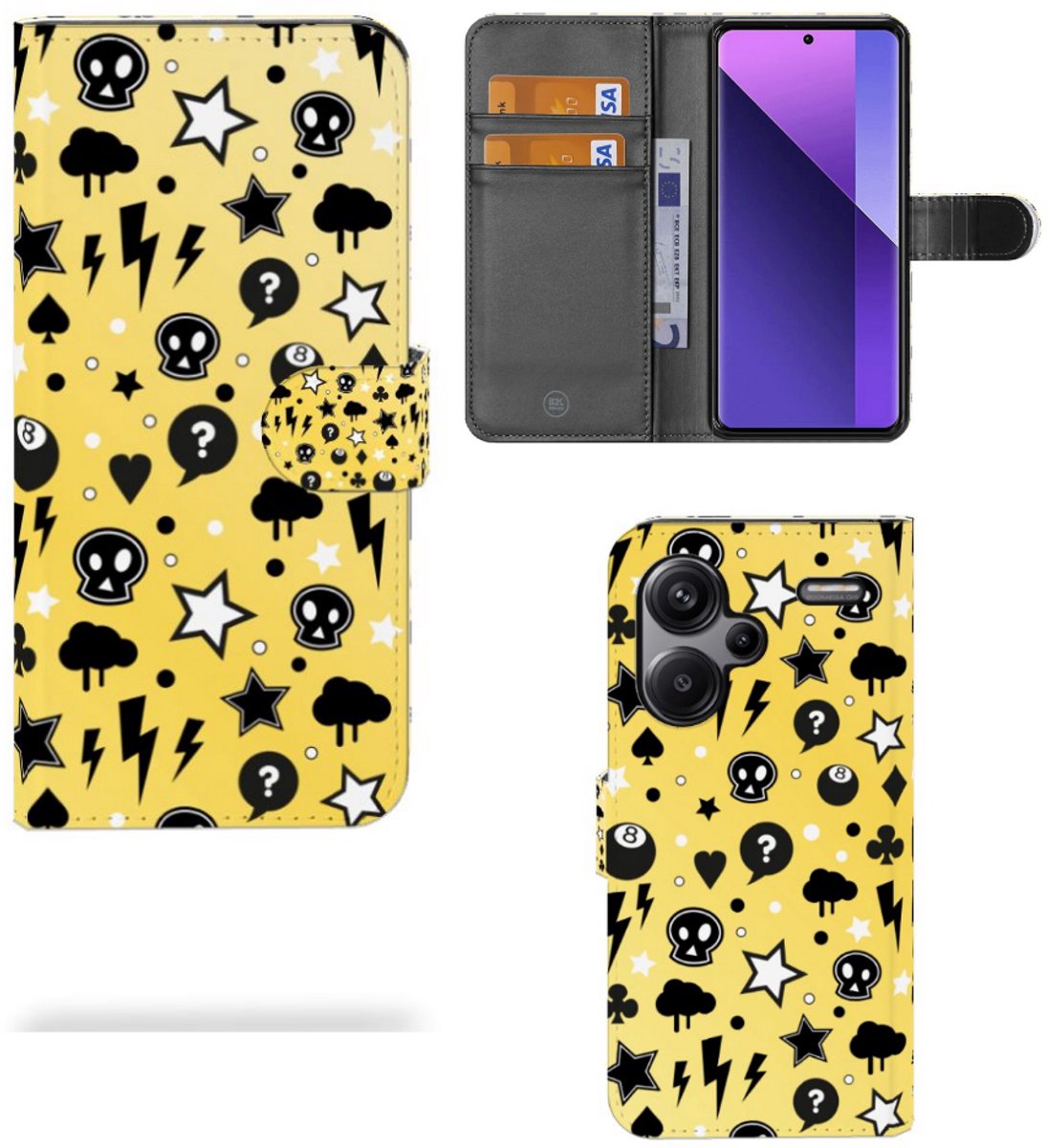 Telefoonhoesje met Naam Xiaomi Redmi Note 13 Pro Plus Punk Geel