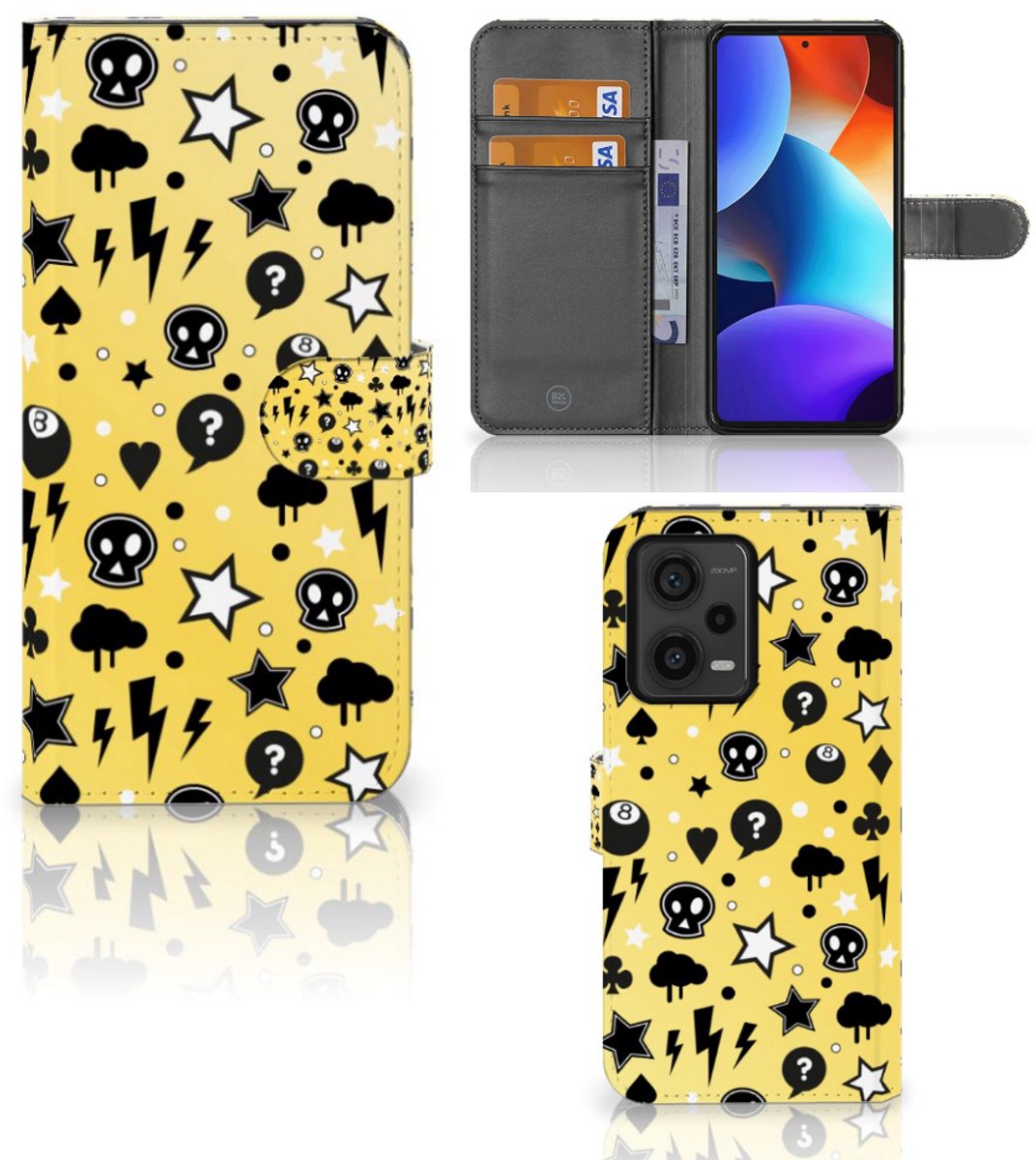 Telefoonhoesje met Naam Xiaomi Redmi Note 12 Pro Plus Punk Geel