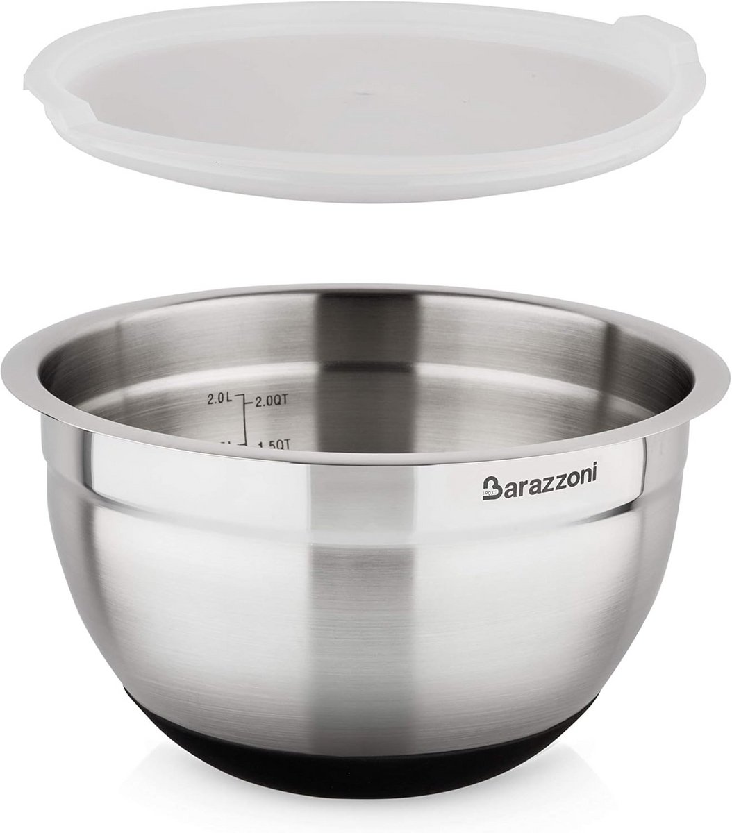 RVS Kom 20 cm - Ideaal voor Taarten en Recepten