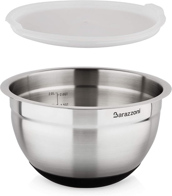 RVS Kom 20 cm - Ideaal voor Taarten en Recepten