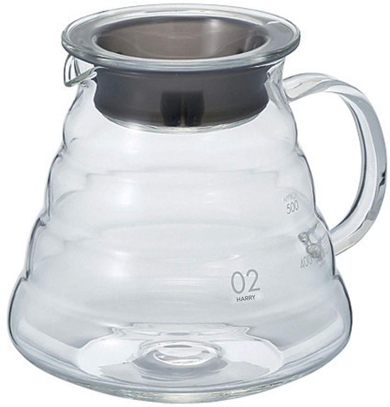 Pour Over Koffiepot - Koffiedripper - Geïsoleerde Glazen Deksels + Fijne Uitgietmond - 1 Stuk - Voor Huishoudens En Cafés Transparent