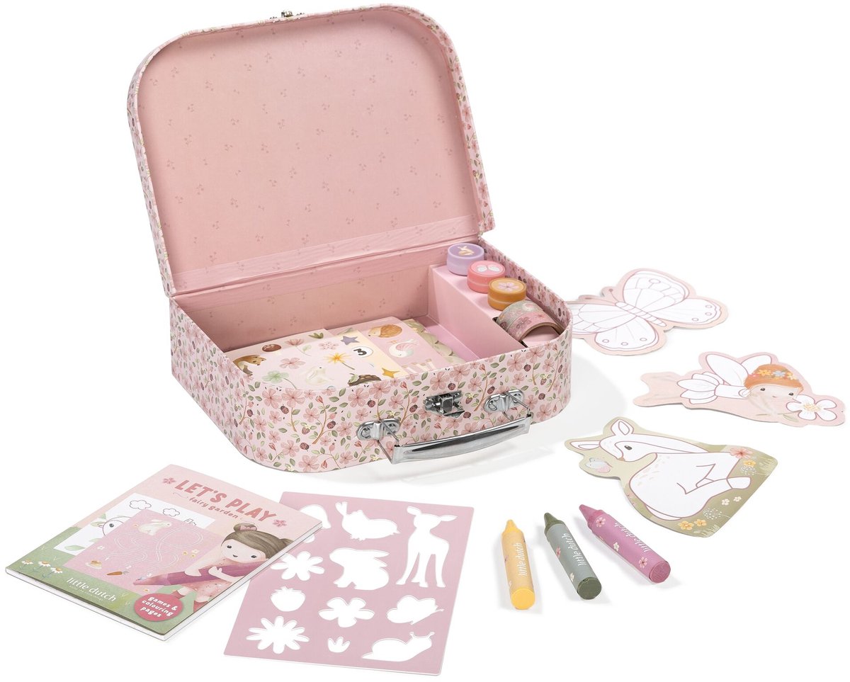 Little Dutch knutselkoffer Rosa Fairy Garden - creatief speelgoed - cadeautip — afbeelding 8
