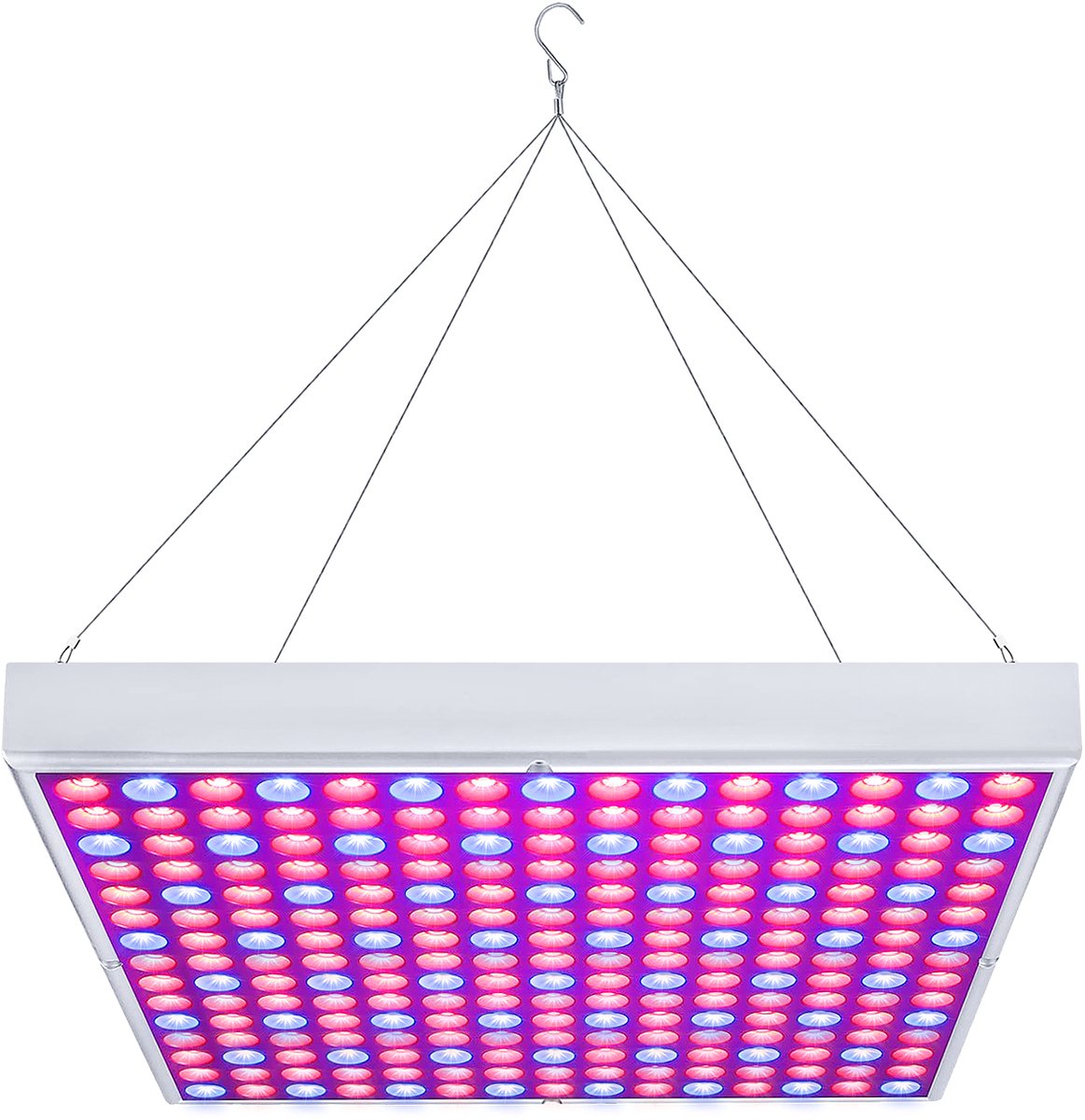 45W LED-plantenlamp met 225 rode en blauwe LED's, volspectrum plantenlamp, hanglamp met 150 cm kabel, groeilamp voor kamerplanten, groenten en bloemen NAIZY